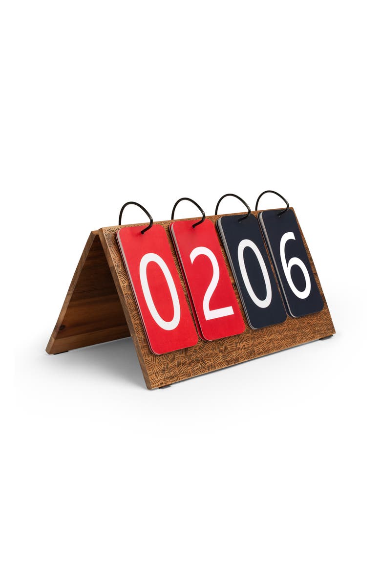 Portable Scoreboard For Outdoor Games, Main, color, Natural Wood