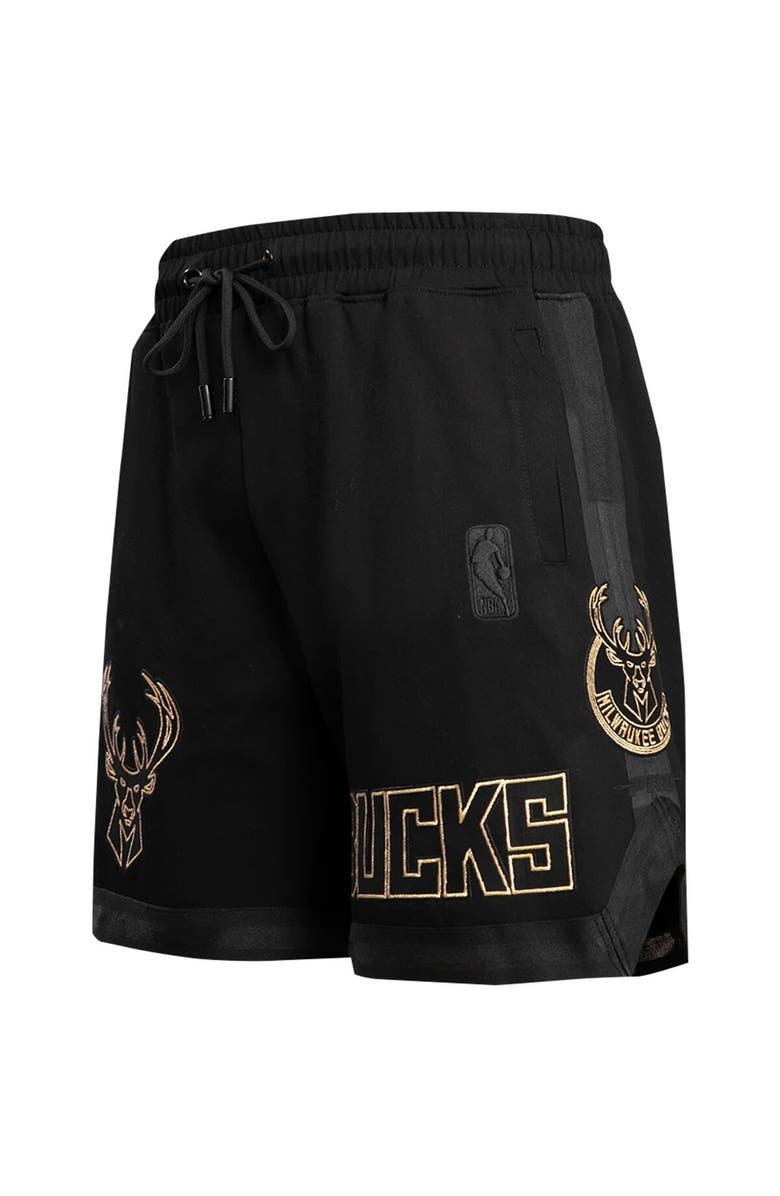 PRO STANDARD Men's Pro Standard Black Milwaukee Bucks Shorts, Alternate, color, Black