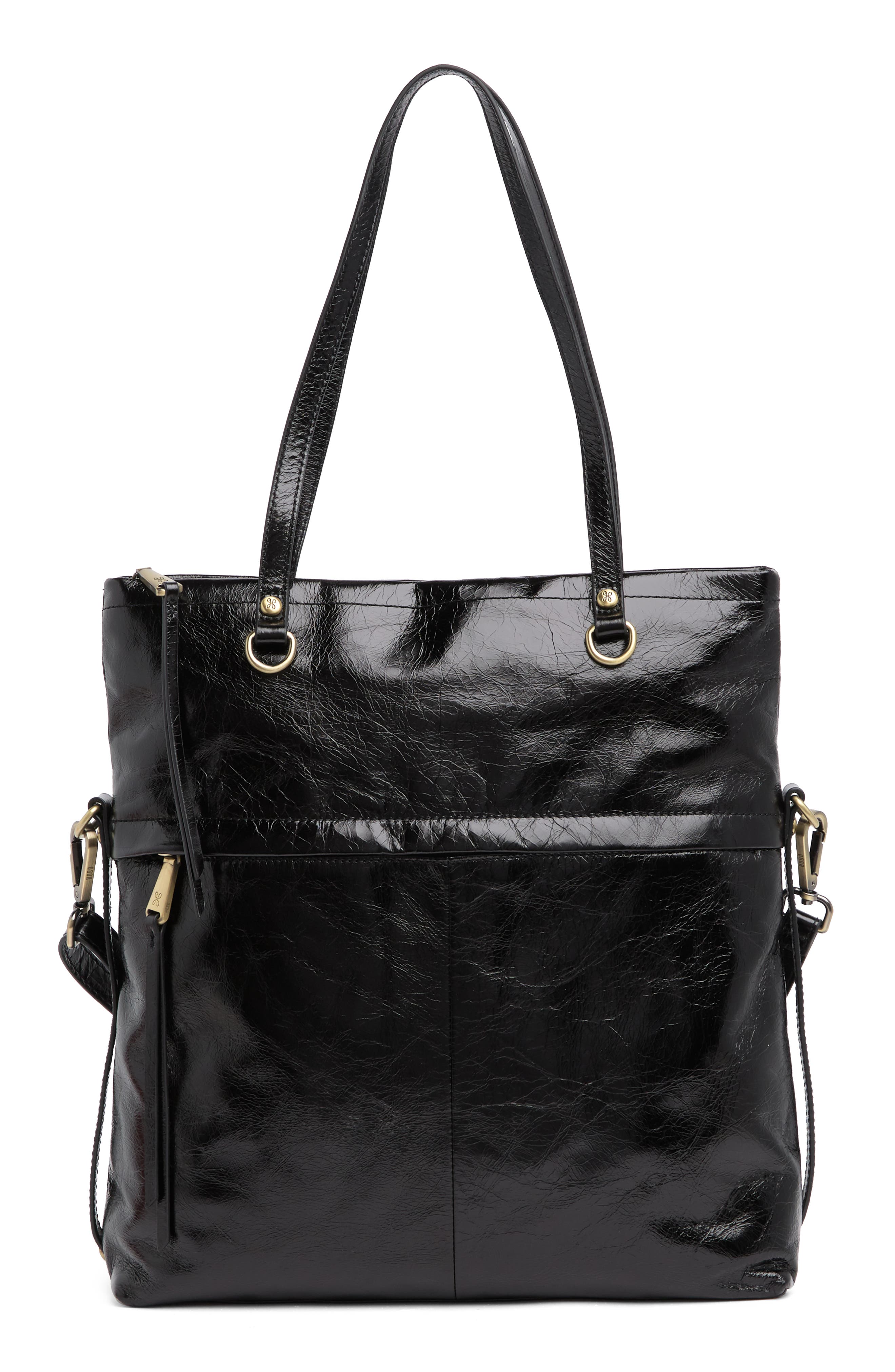 HOBO Temper Leather Foldover Tote, Main, color, 