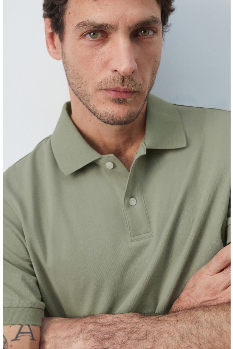 Regular Fit Cotton Piqué Polo, Alternate, color, MINT GREEN