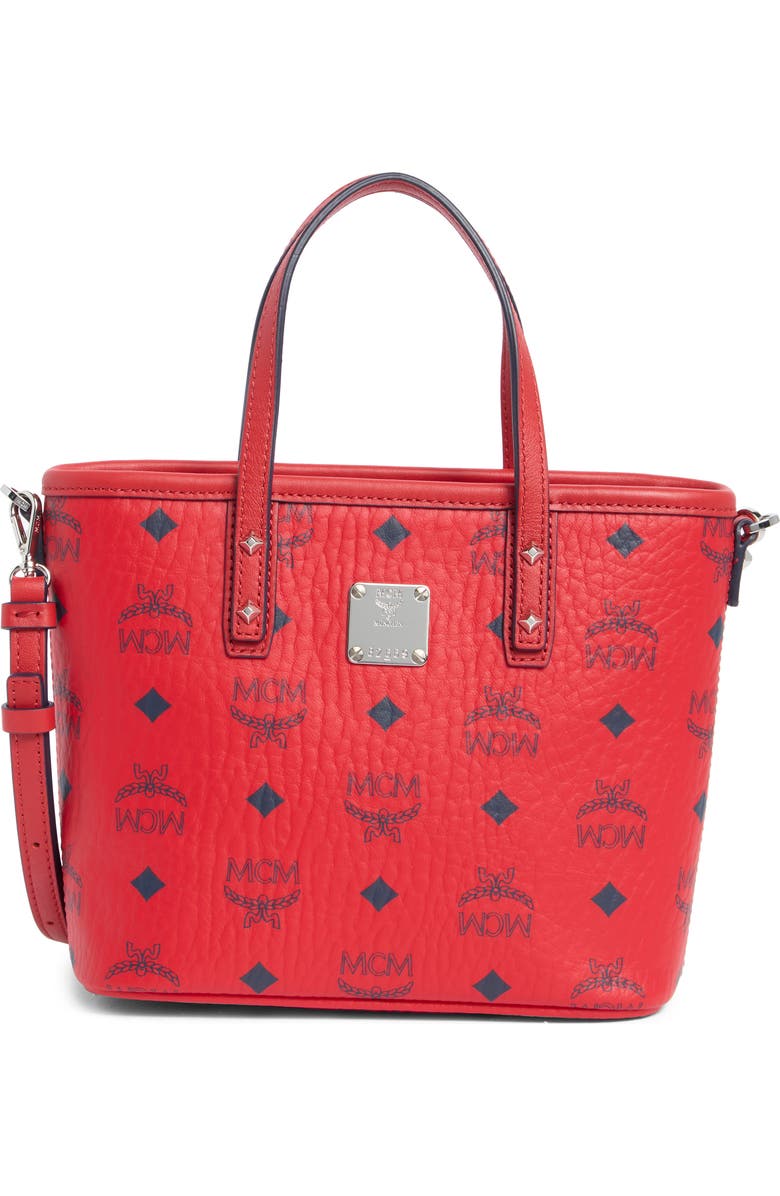 MCM Aren Visetos Coated Canvas Tote, Main, color,