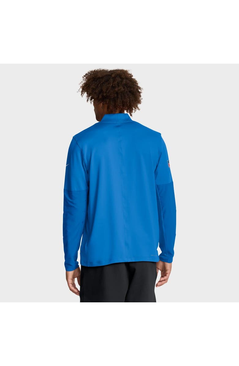 Nike Men's Nike Powder Blue Los Angeles Chargers Sideline Dri-FIT Half-Zip Pullover, Alternate, color, Powder Blue