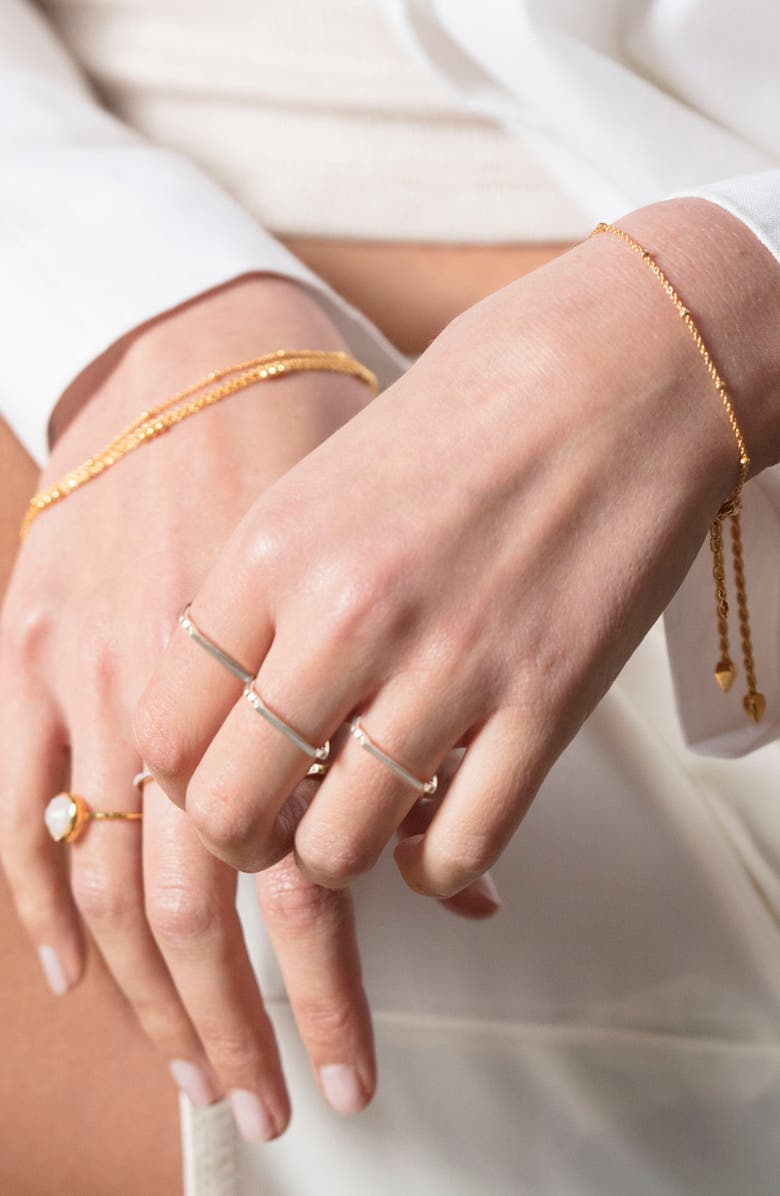 Monica Vinader Signature Thin Ring, Alternate, color, Silver