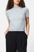 French Connection Vhari Short Sleeve Crop Sweater
