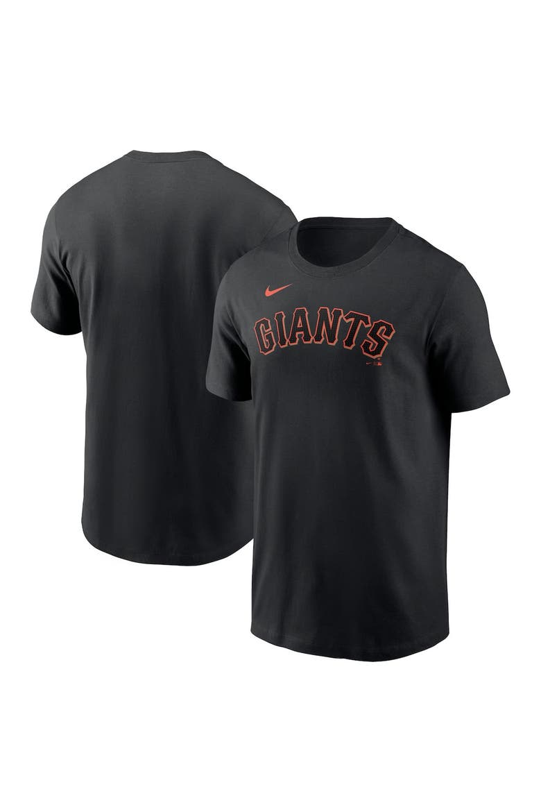 Men's Nike Black San Francisco Giants Fuse Wordmark T-Shirt, Main, color, Black