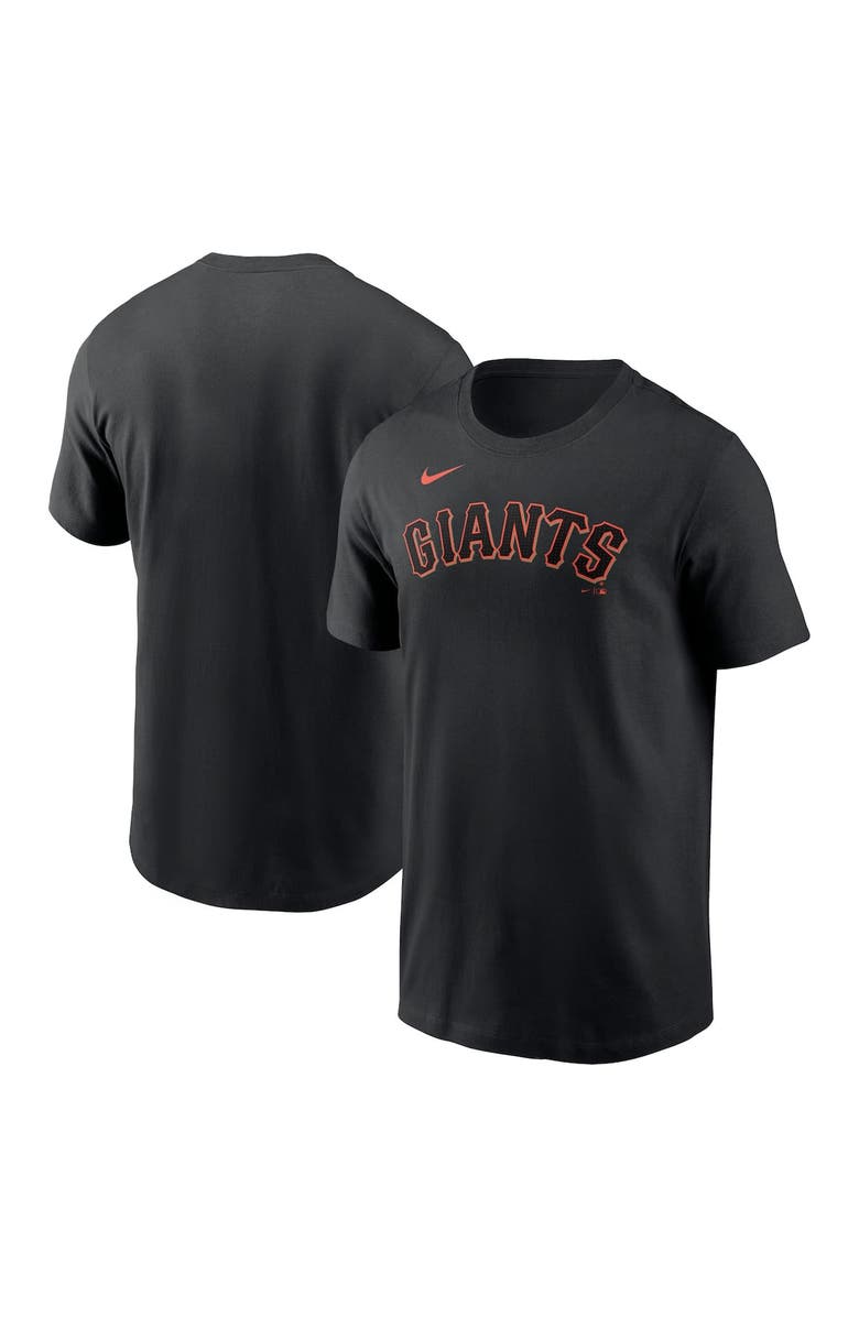 Nike Men's Nike Black San Francisco Giants Fuse Wordmark T-Shirt, Main, color, Black