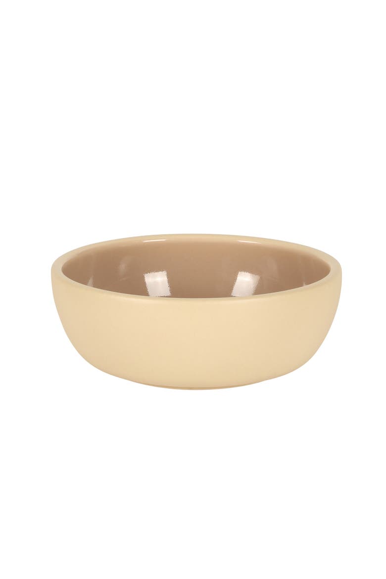 Port Gaia 4-Piece Reactive Glaze Stoneware Cereal Bowl Set, Alternate, color, Beige
