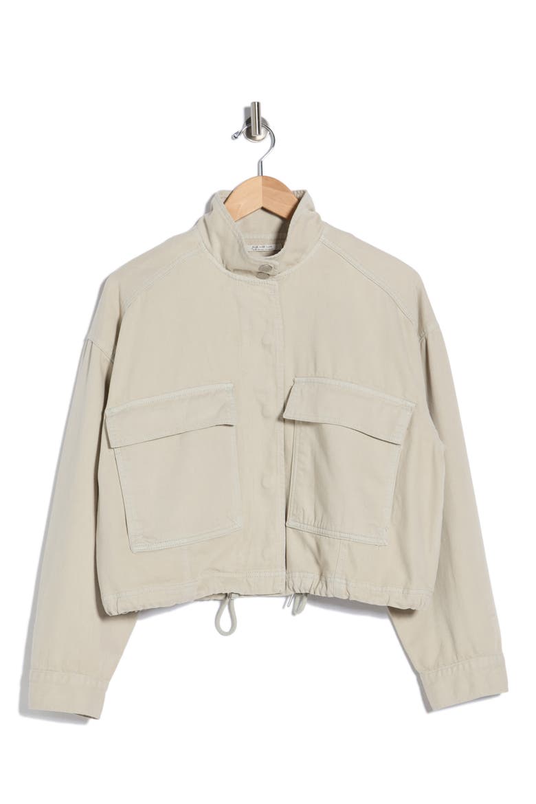 Cropped Utility Jacket, Main, color, MINERAL GREY