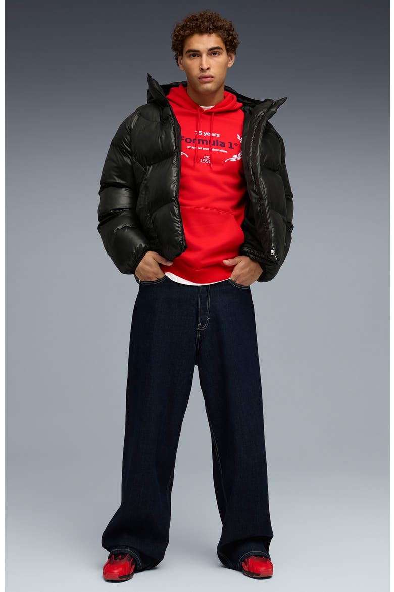 Formula 1® Essential Logo Graphic Hoodie, Alternate, color, POP RED