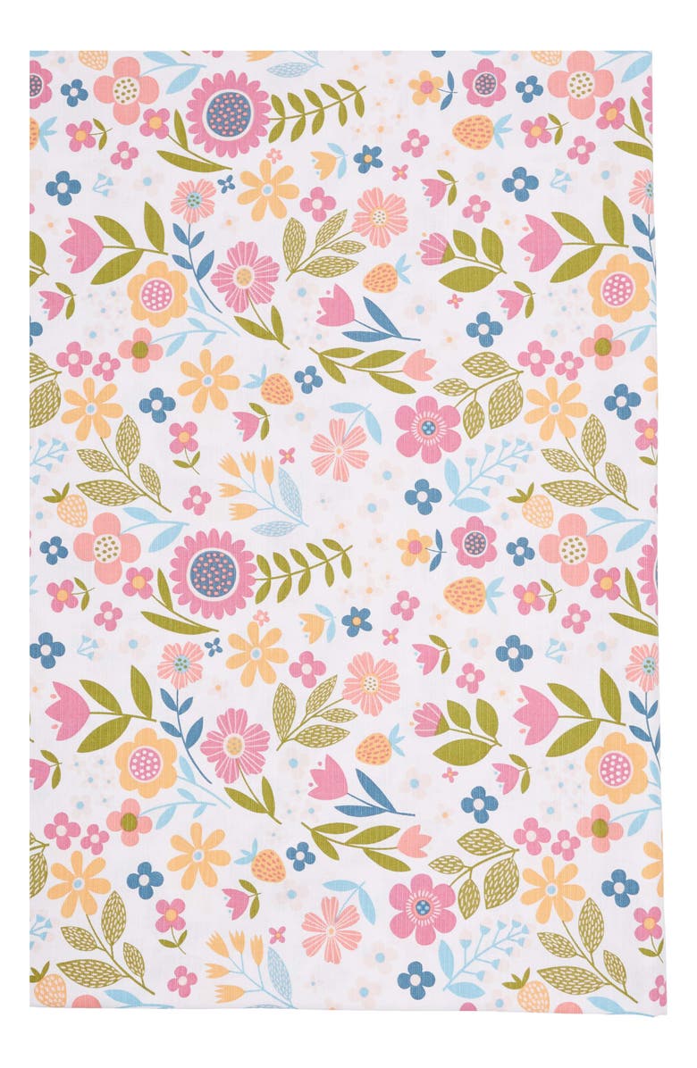 ENVOGUE Spring Floral Cotton Tablecloth, Main, color,