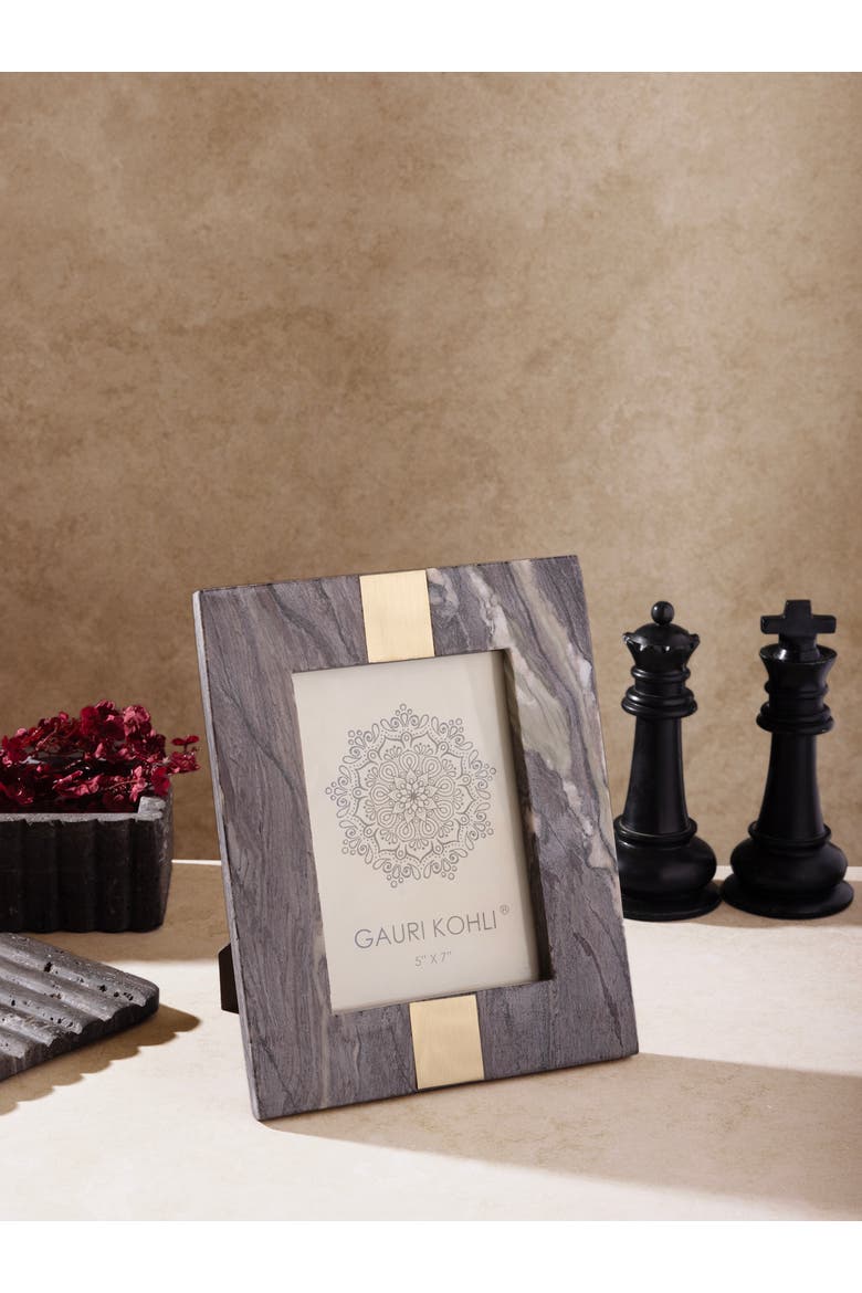 Skye Onyx Picture Frame, Alternate, color, Mocha Brown