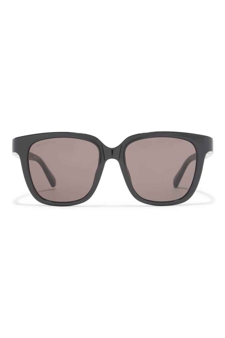 524mm Square Sunglasses, Main, color, BLACK BLACK GREY