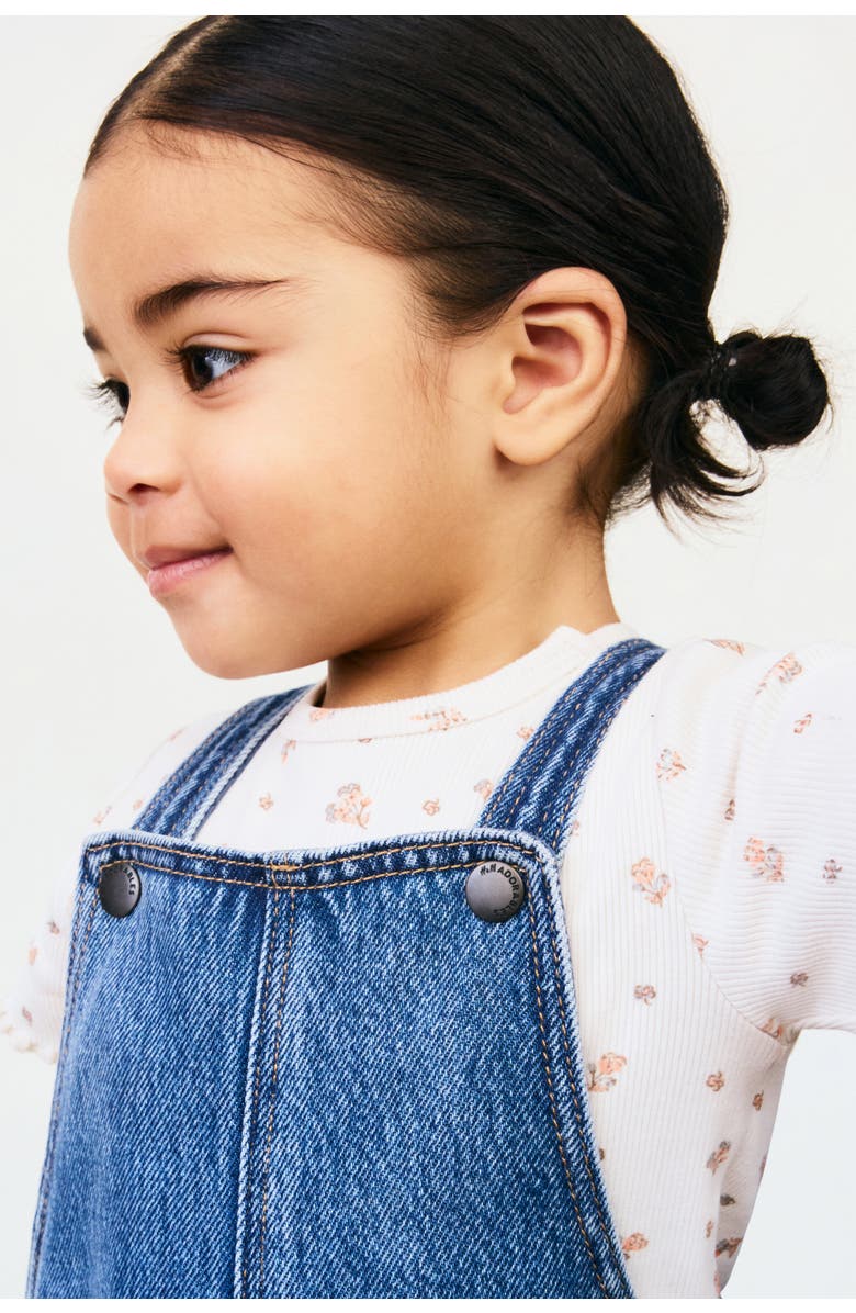 H&M Denim Dungarees, Alternate, color, 