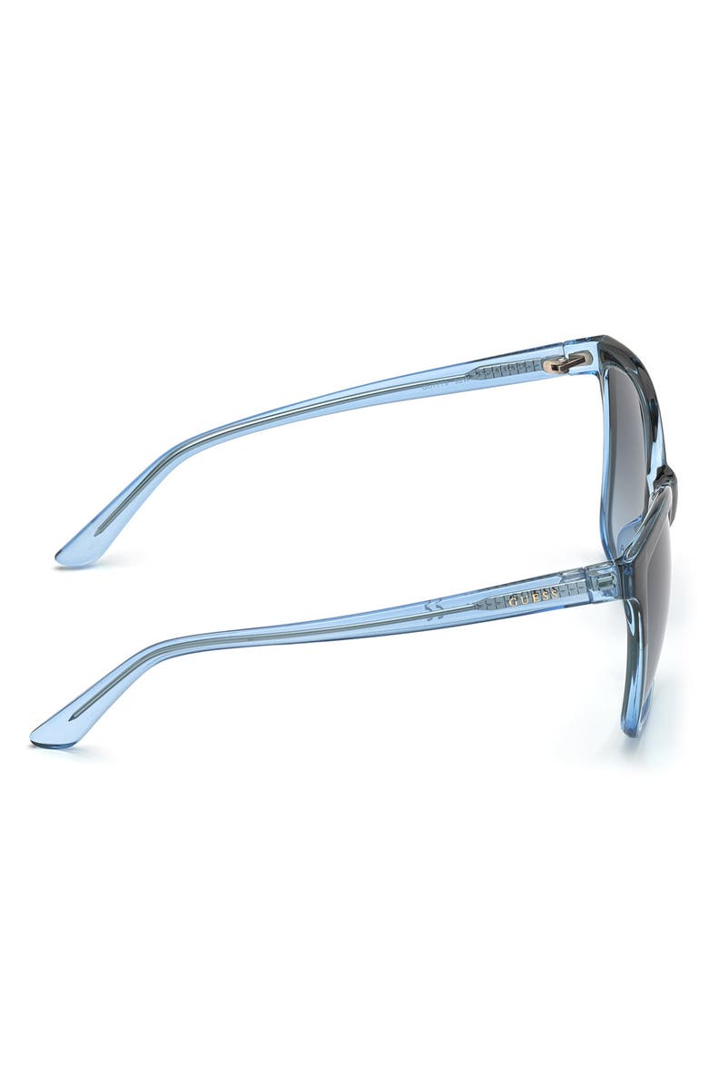 GUESS 57mm Gradient Lens Cat Eye Sunglasses, Alternate, color,