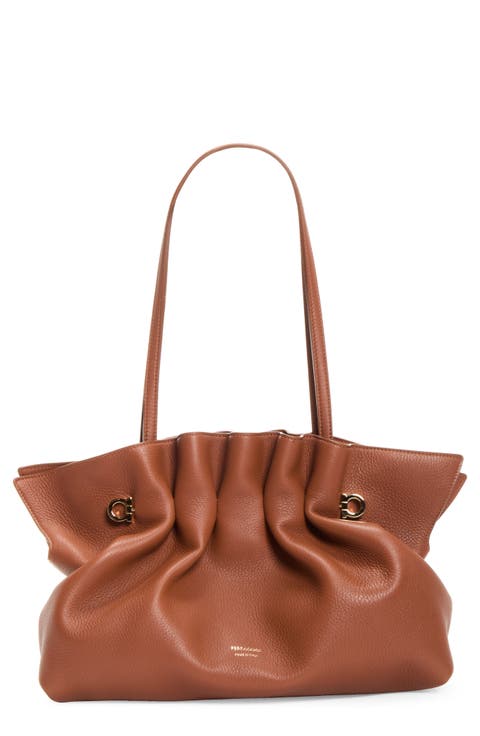 Soft Medium Leather Shoulder Bag