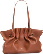 FERRAGAMO Soft Medium Leather Shoulder Bag