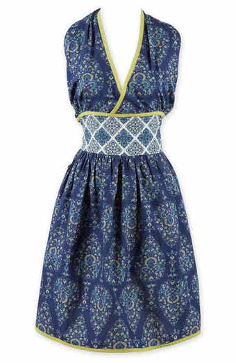 Design Imports Blue Imperial Surplice Apron