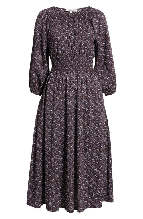 Madewell Evelyn Ditsy Floral Long Sleeve Midi Dress