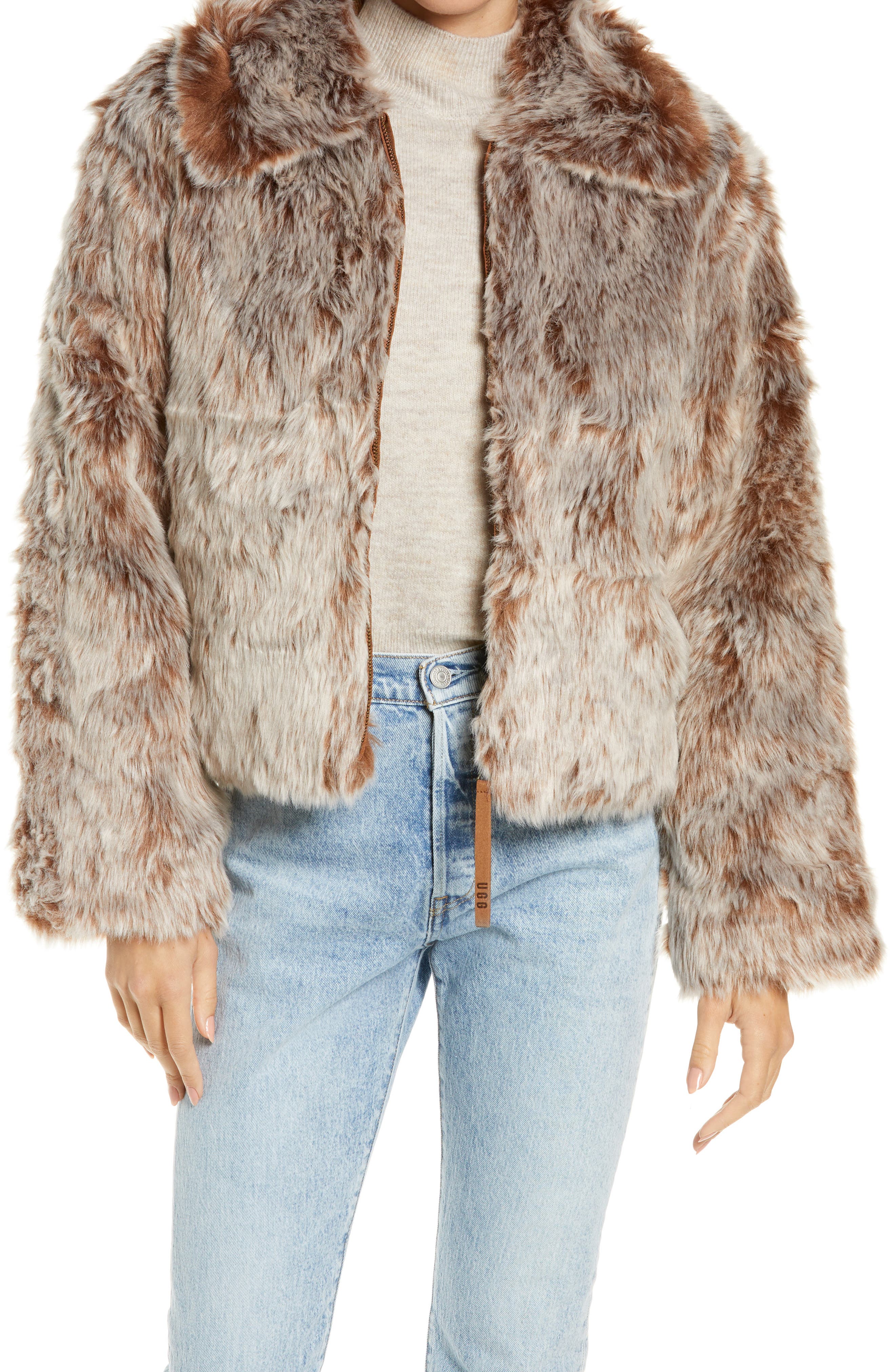UGG® Kali Faux Fur Jacket (Women) | Nordstromrack