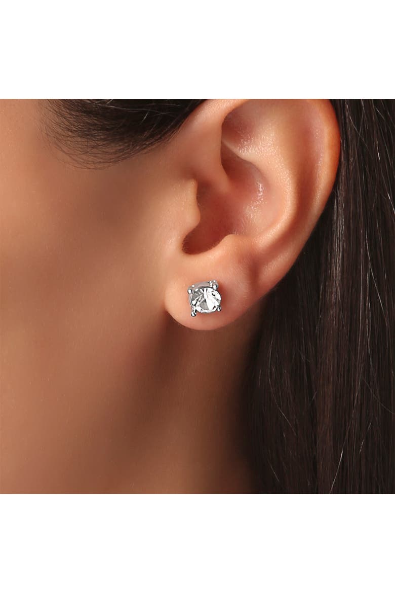 Silver-Plated Stitch Earrings Set - 6 Pairs, Alternate, color, Silver, blue