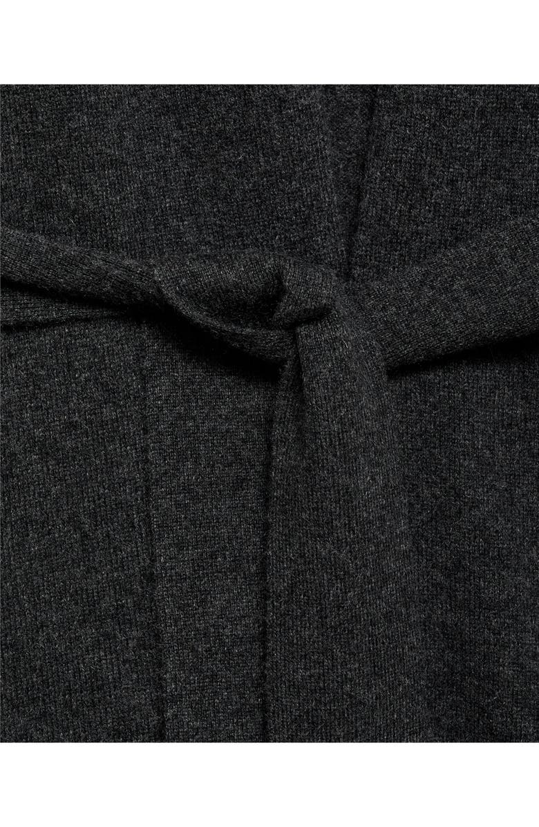 MANGO Cashmere Long Cardigan, Alternate, color, Charcoal