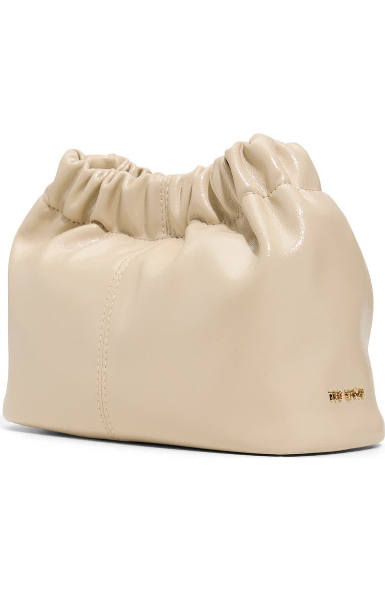 Ted Baker Essie Bow Strap Pouch Bag, Alternate, color, Paper Leather Shiny