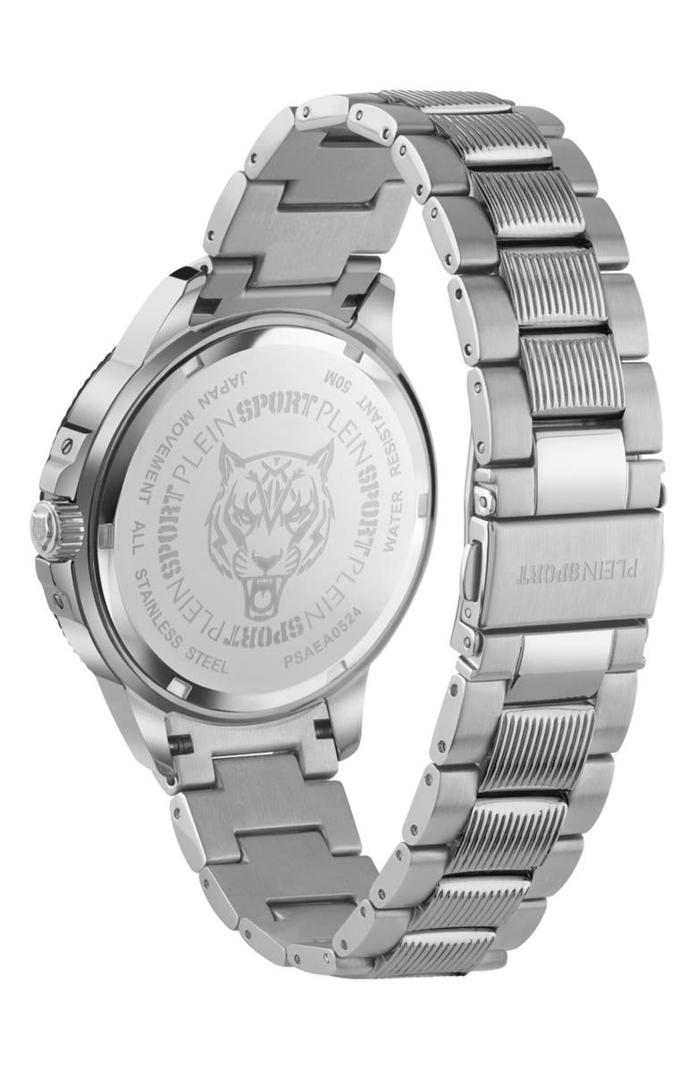 PLEIN SPORT City Rush Bracelet Watch, Alternate, color, Stainless Steel