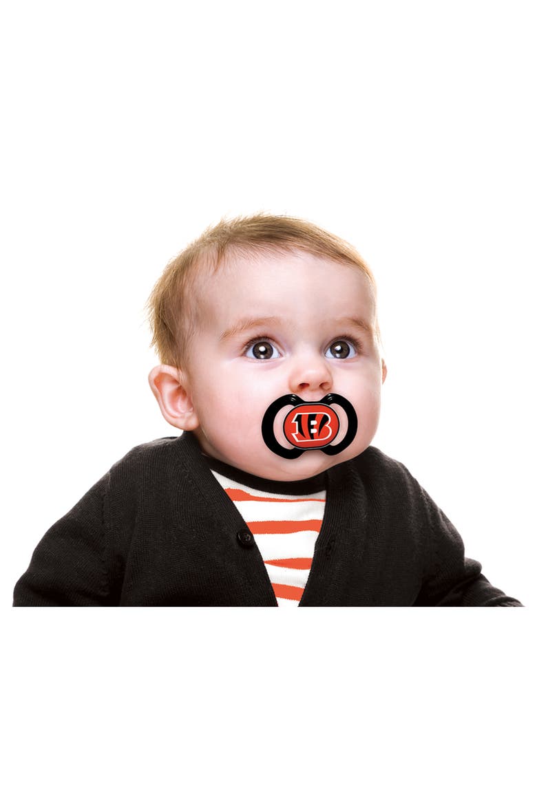 Cincinnati Bengals Pacifier 2-Pack, Alternate, color, Multicolor