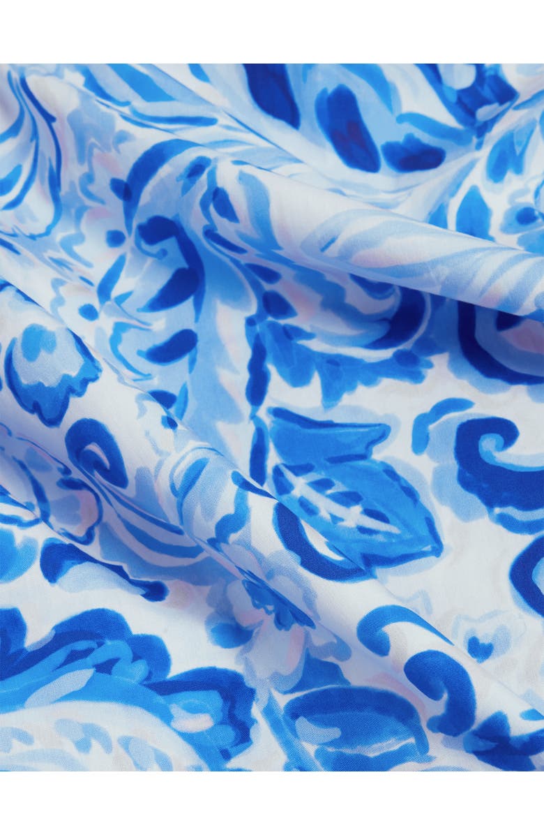 HOBBS LONDON Antonella Paisley Print Midi Skirt, Alternate, color, Bluemulti