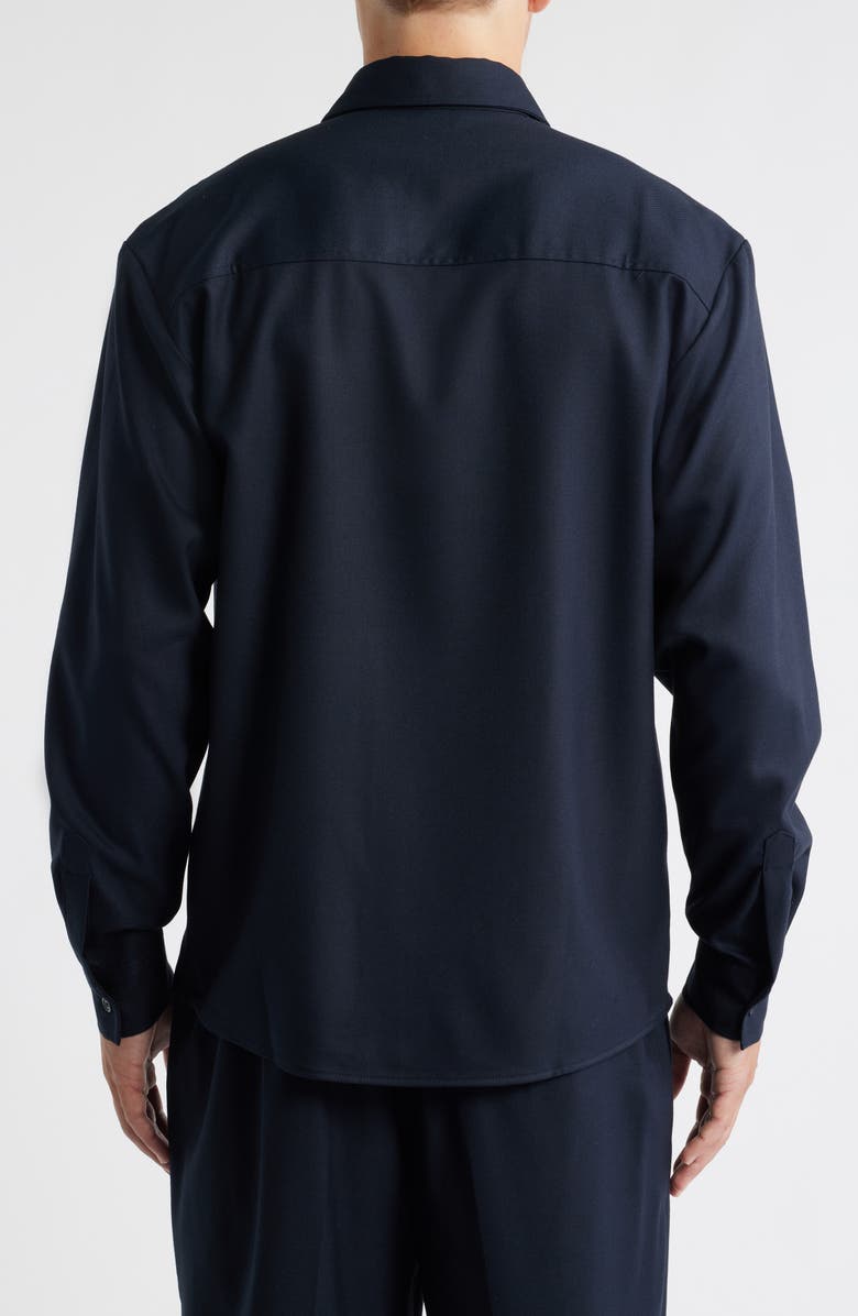 KROST Solid Navy Button-Up Shirt, Alternate, color, Dark Navy