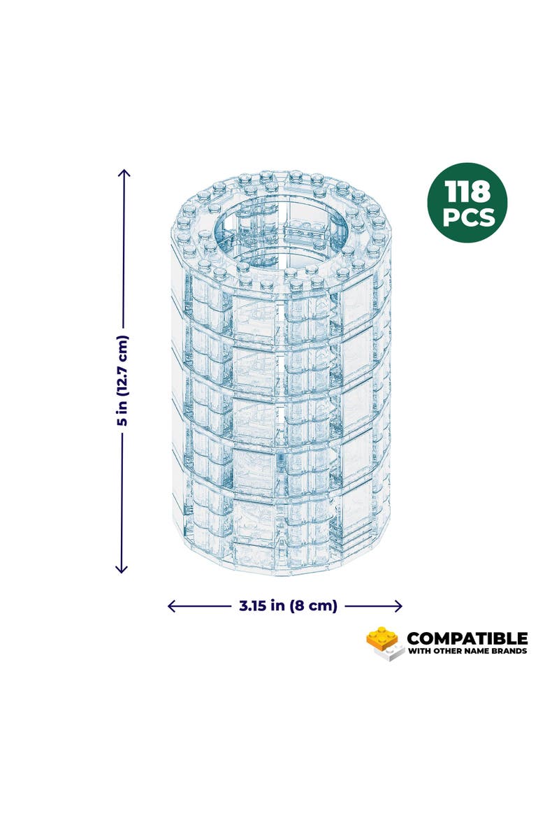 Bricktanicals Crystal Vase Building Set, Alternate, color, White