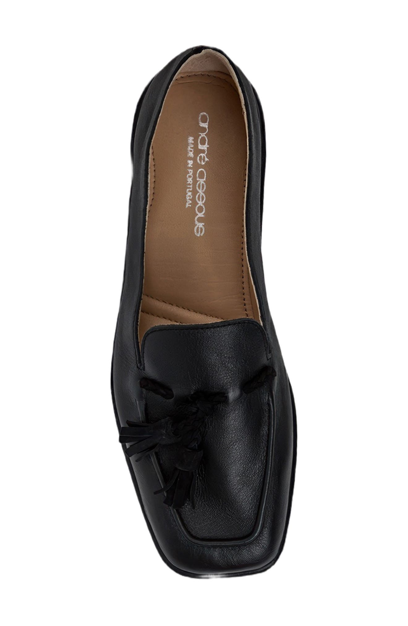 André Assous Pandora Tassel Loafer, Alternate, color, Black