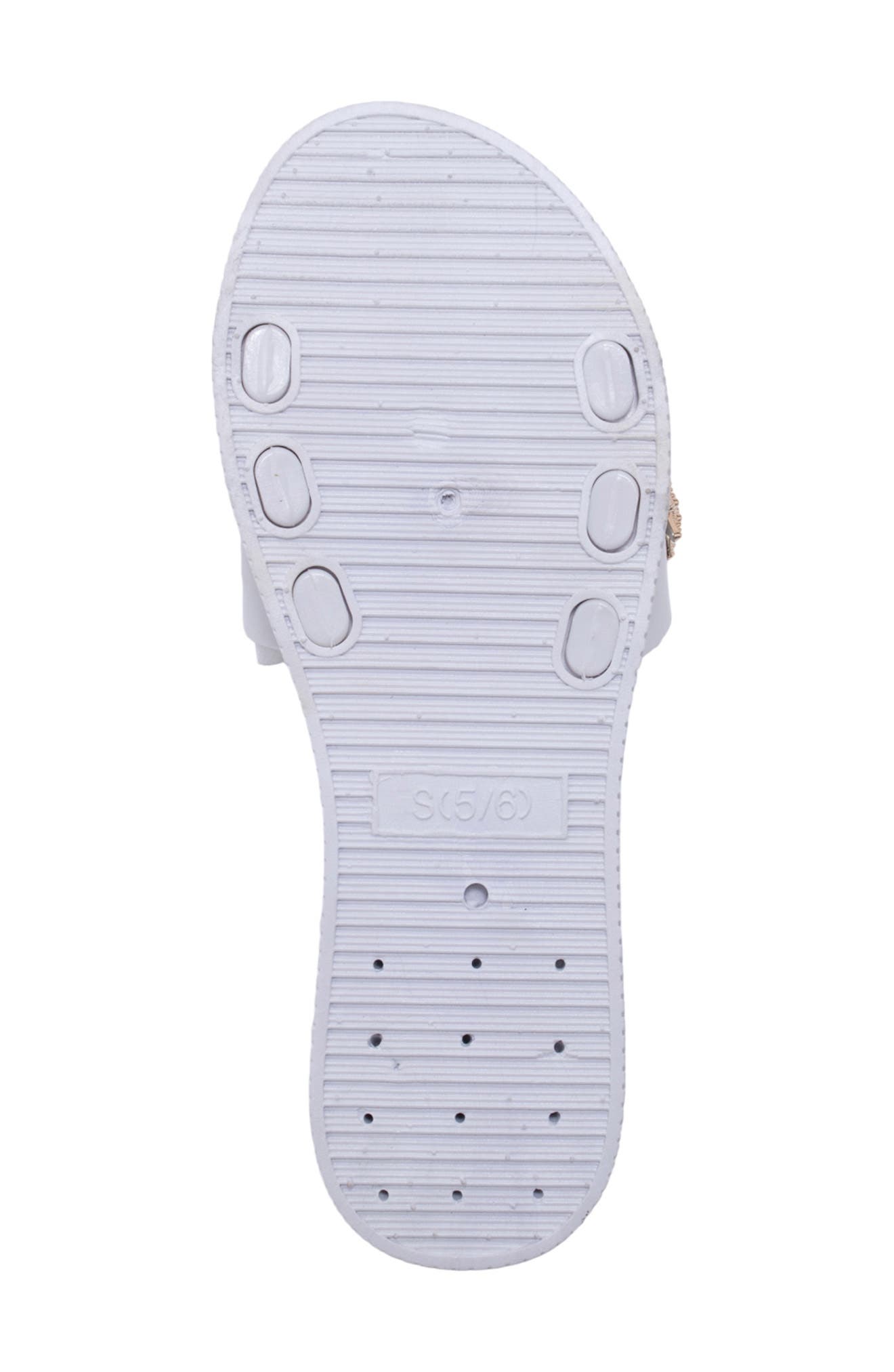Charm Slide Sandal, Alternate, color, WHITE