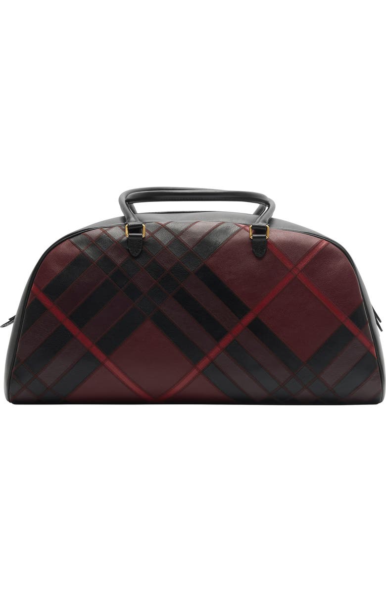 Burberry Extra Large Highlands Bowling Bag, Alternate, color, Fig Purple