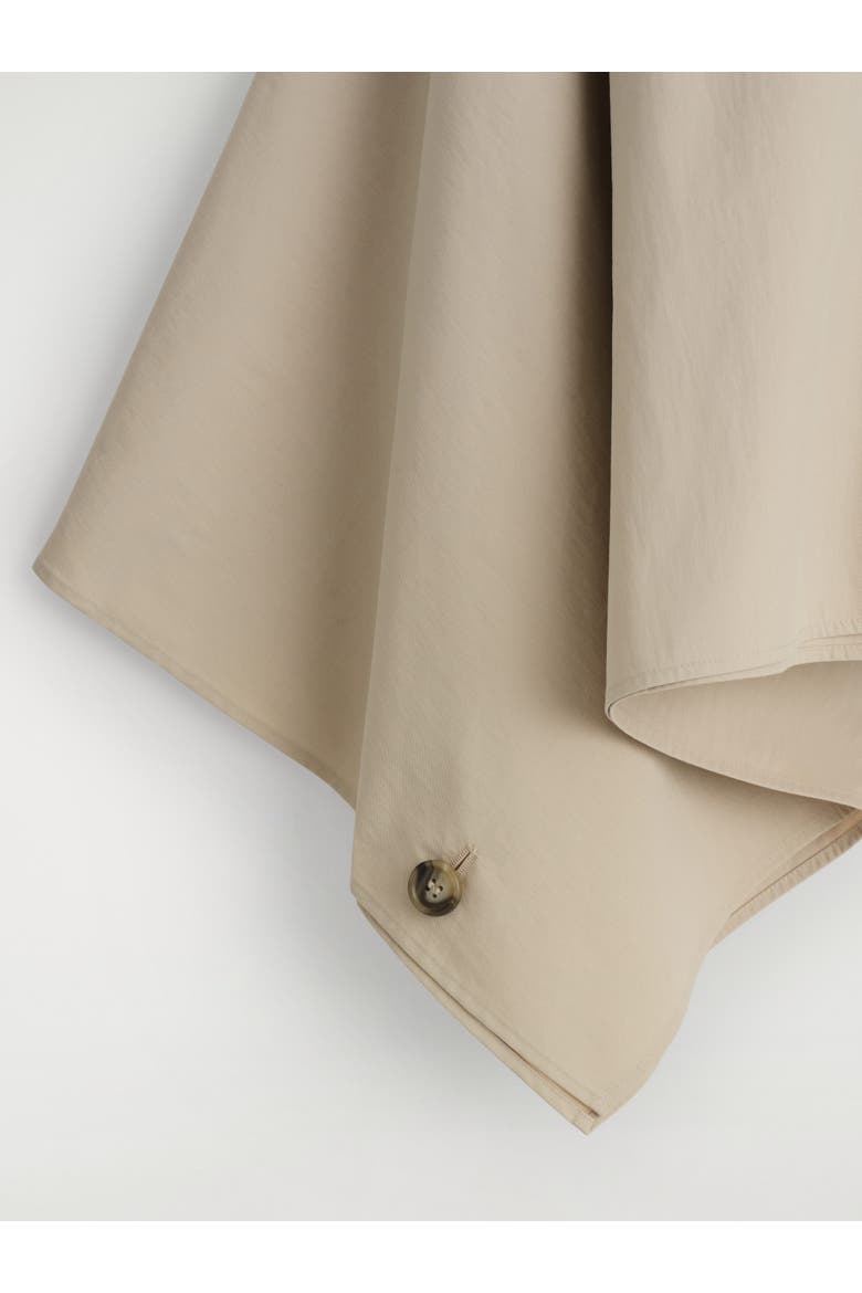 Cropped Trench Coat Cape, Alternate, color, LIGHT BEIGE