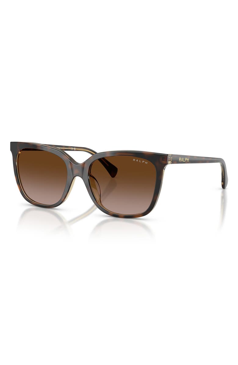 Ralph Lauren 55mm Square Sunglasses, Alternate, color, Dark Havana / Brown