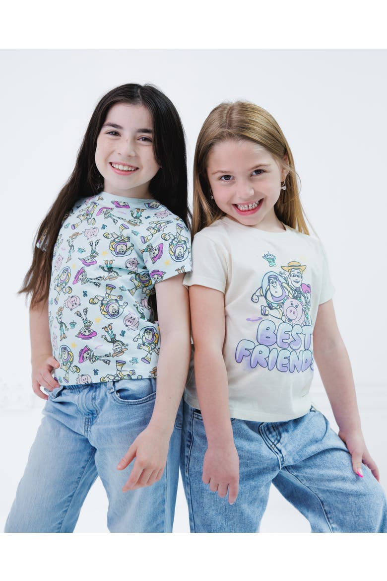 Toy Story 2-Pack Short Sleeve T-Shirts, Alternate, color, Toy Story Cream Blue
