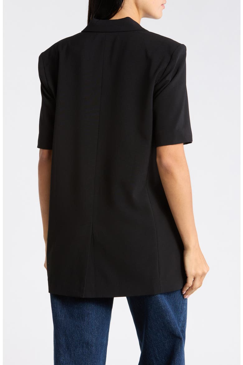 Brooklyn Short Sleeve Blazer, Alternate, color, BLACK