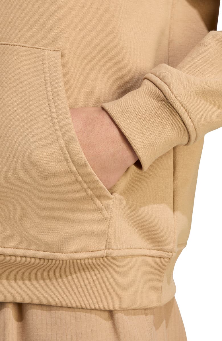 adidas Originals Trefoil Essentials Pullover Hoodie, Alternate, color, Cardbo