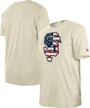 New Era Men's New Era Cream San Francisco Giants Americana Flag Fill T-Shirt