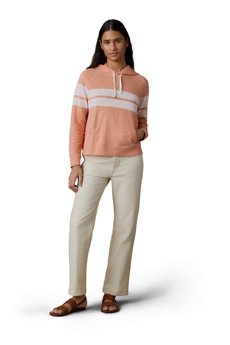 Sunwashed Slub Organic Cotton Hoodie, Alternate, color, CANYON STRIPE
