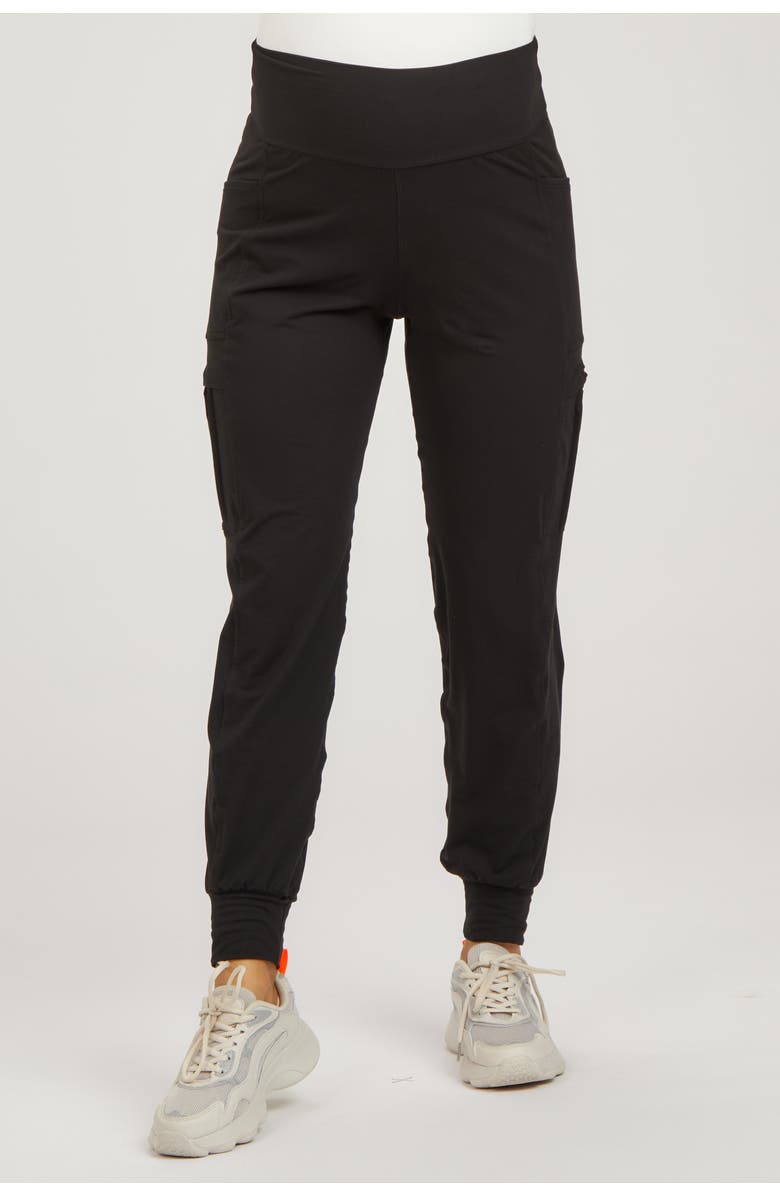 PinkBlush Cargo Pocket Jogger Pants, Alternate, color, Black