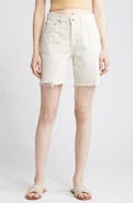 AG Ex-Boyfriend High Waist Raw Hem Denim Shorts