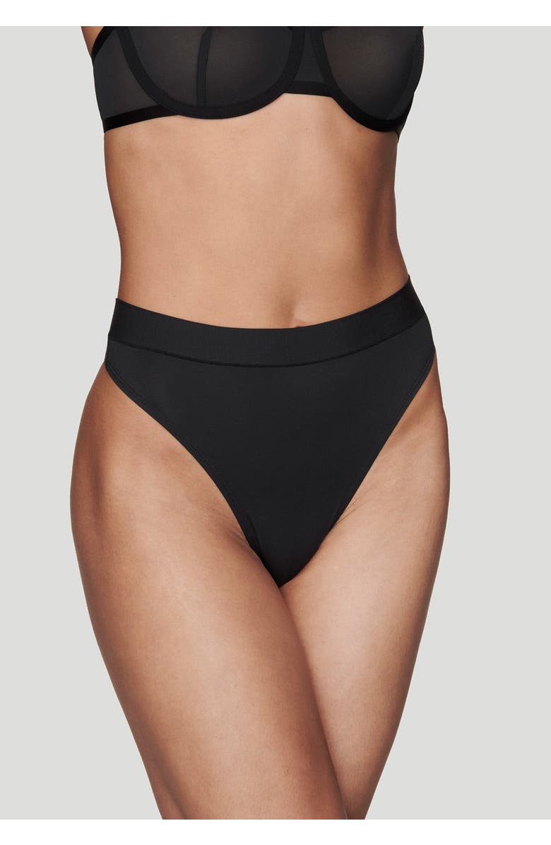 CUUP The Highwaist Thong, Alternate, color, Black