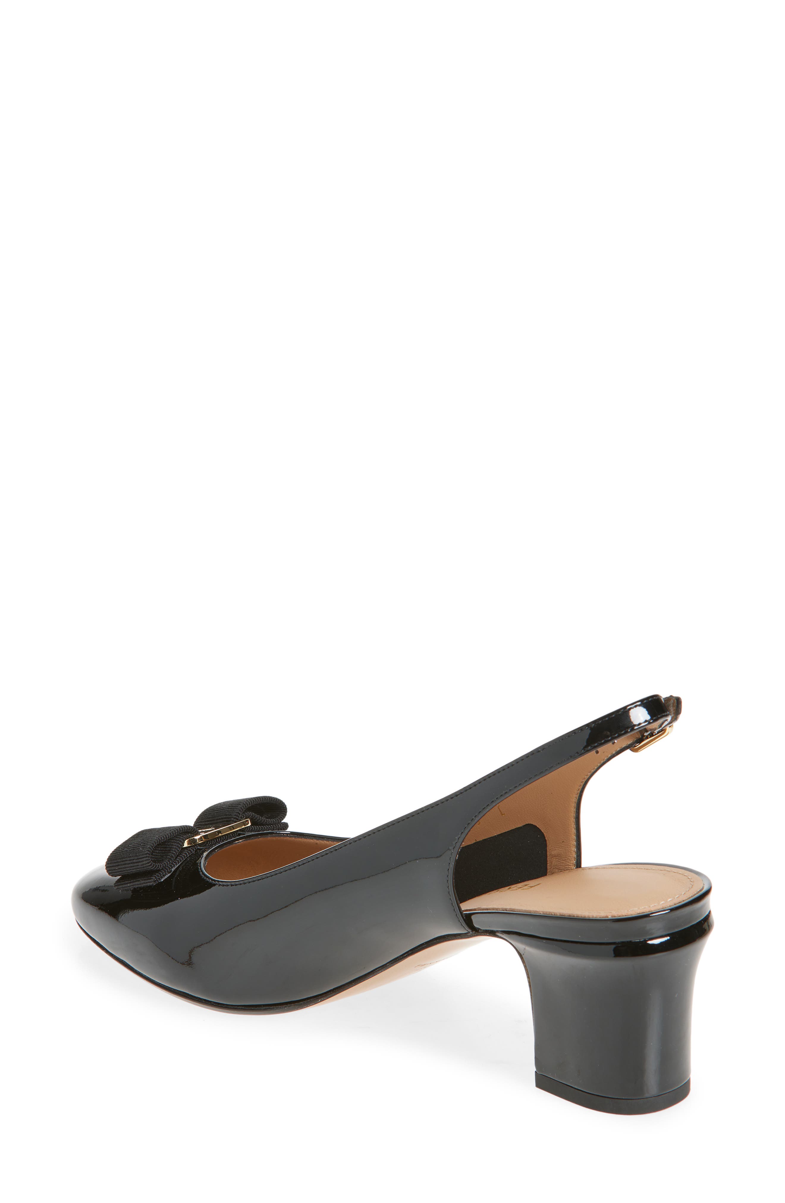 FERRAGAMO Vetty Slingback Pump, Alternate, color, Nero Biscotto