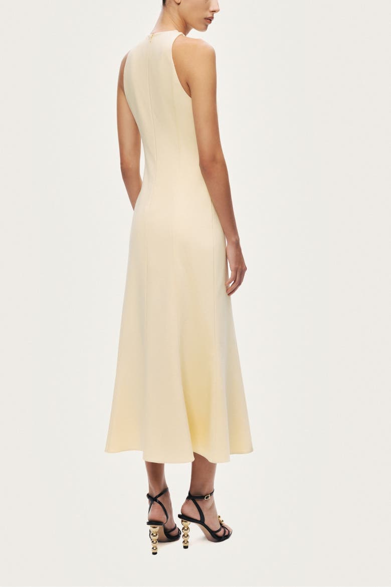 Sleeveless Button-Front Midi Dress, Alternate, color, Yellow