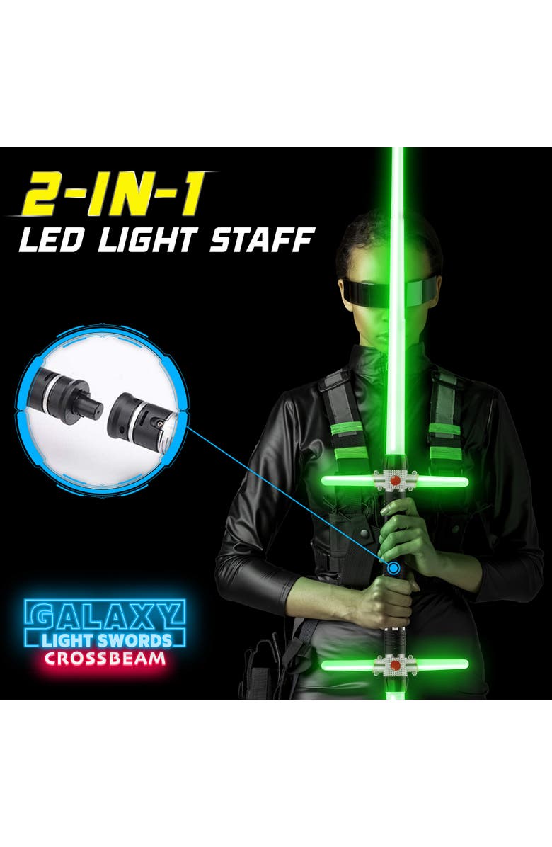 USA Toyz Crossbeam Galaxy Light Up Swords, Alternate, color, 