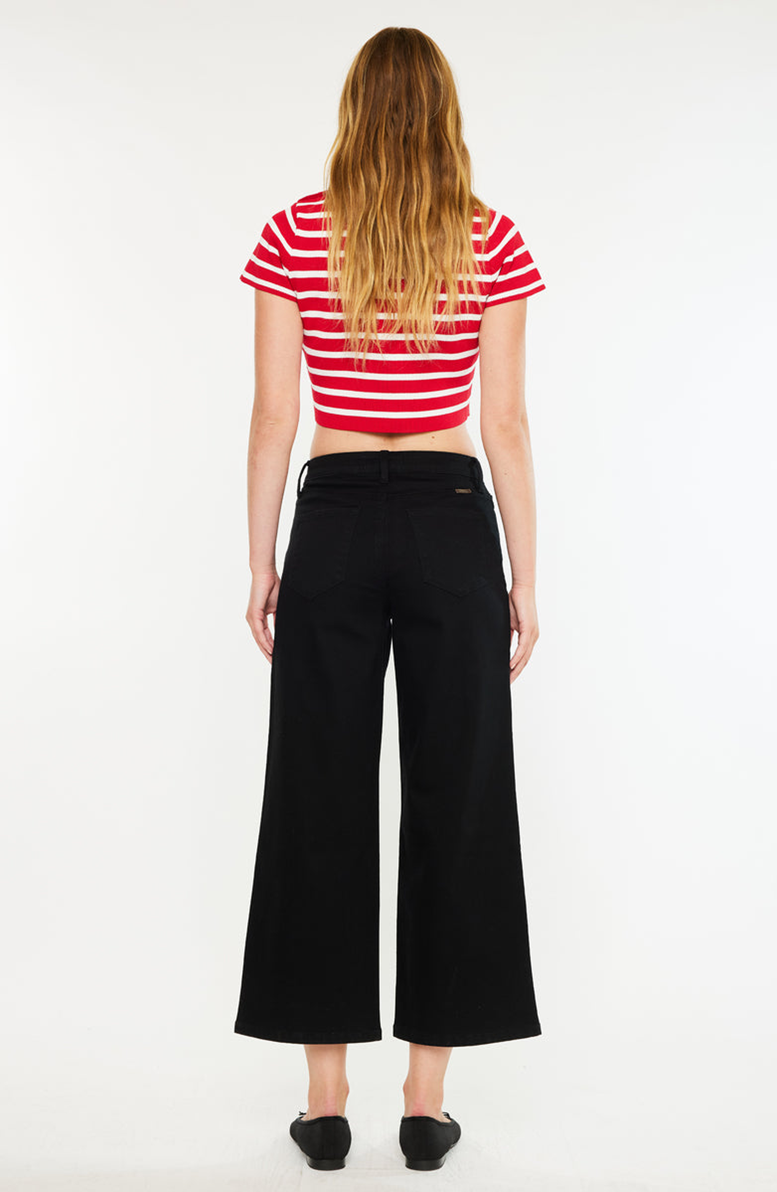 Shea High Rise Cropped Wide Leg Jeans - image 2
