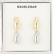 BaubleBar Set of 2 Two-Tone Teardrop Stud Earrings