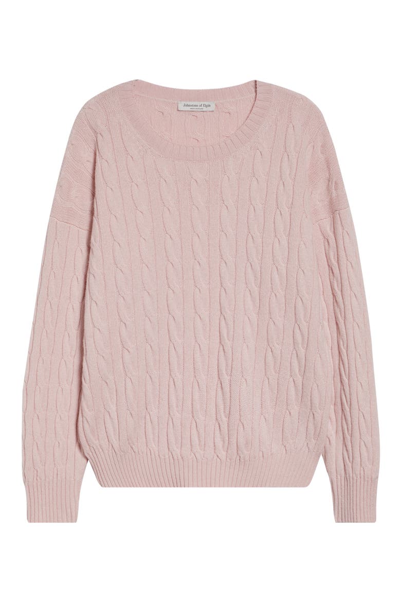 Kylesku Cashmere Crewneck Sweater, Alternate, color, ROSETTA PINK